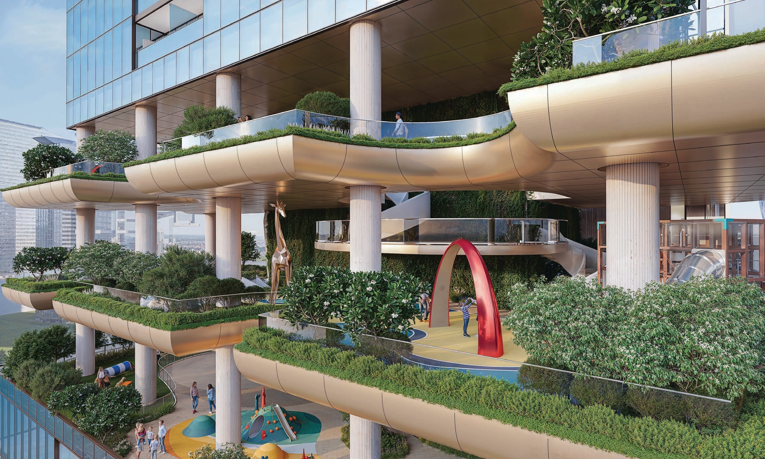 Luxury amenities and landscaping